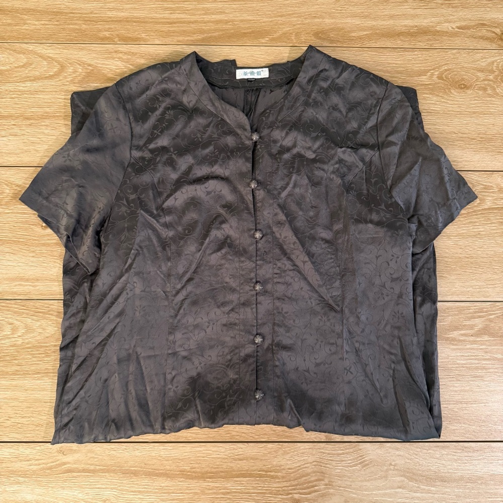 Women's Japanese Gray Button Down Dress